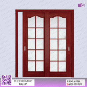 Cửa gỗ tự nhiên - B00187